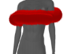 OTS Fur Crop Top Red