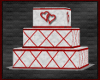 *A-WD 3-Tier Heart Cake