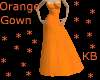 Burnt orange gown