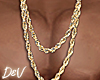 !D Gold Rope Chains