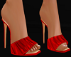 H/Red Satin Heels
