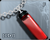 |C| Red Vial Necklace *R