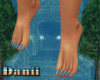 Dainty Feet blue nails