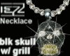 (djezc)blk skull w/Grill