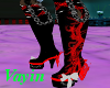 red&blk dragon boots