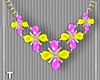 Pink Yellow Necklace