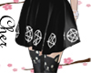 pentacle skirt black