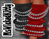 Red & Black Leg Warmers