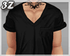 3Z: T-Shirt Black V-Neck