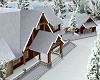 Winter Log Home
