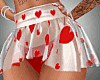 Hearts Skirt Red RL