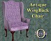 Antq Wingback chair Lvdr