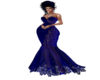 Blue Queen lace dress UA