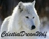 Greywhite wolf tail
