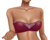 Red leather bralet