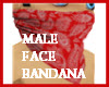 Face Bandana Male red