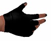 Rider Black Gloves Nails