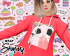 Kitty Hoodie ~ Red