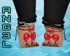 BOW FEET RED