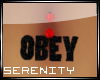 <3 Obey Belly Ring