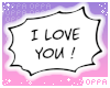 ♡ bubble | i love you