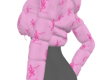 short pink ysl puffer