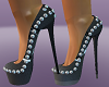 Guccci Gray spiked pumps