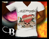 [B]White Ed Hardy V-Neck