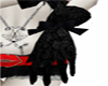 black burlesque gloves