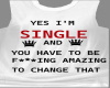 yes i'm single t-shirt m