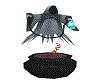 Ghostand lively cauldron