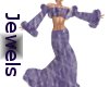 *J*purple fur dress