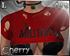 MILITARY Top red L
