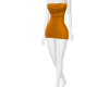 Ochre Orange Short Dress