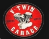 V Twin garage  tee