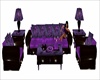 elegant purple sofa