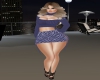 Blue Spike Skirt