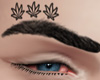 ◥ Eyebrows Leaf Tattoo