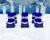 BLUE WINTER WED CHAIRS