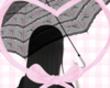black parasol w/ pose <3