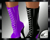 [L] black/purple booTs