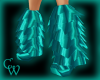 Rave Teal Monster Boots