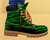 Green Stripe Work Boots 3 (M)