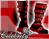 *:RED BLACK BBOOTS:*