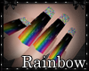 Rainbow toxic nails