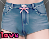 pink bow femboy shorts