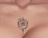 flower chest tattoo