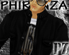 PZ::gangsta jacket black
