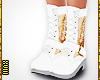 ! White & Gold Boots