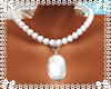 *T* White Pearl Necklace